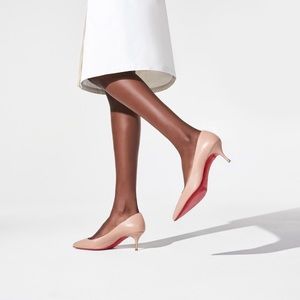 Christian Louboutin Kate 55 Nude Kitten Heels